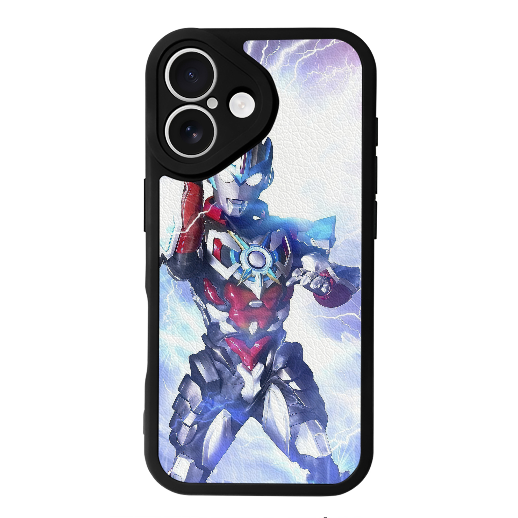 （画像用） ウルトラマン Ultraman 【iPhone 16シリーズ対応】シリコンスマホケース（レザー調） 材質：シリコン